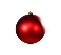 Giant Christmas Bauble, 15cm Matte Ball Ornament, 150mm Extra Large Plastic Shatterproof Christmas Ball for Window Xmas Tree Decoration (Red)