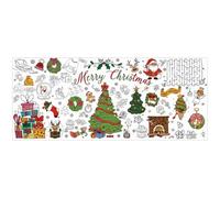 Giant Christmas Coloring Poster | Doodle On Art Poster For Wall Decor | Large Christmas Coloring Poster | For Boys Girls Bedroom Living Room Home Residence