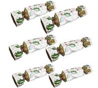 Giant Christmas Cracker Gift Box Cardboard Holly Design - Set of 6