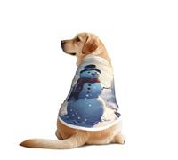 Giant Christmas Snowman on The Street Pet T-Shirts for Dogs-Dog Clothes for Large and Medium Dogs, Comfortable Dog Shirts, Perfect for Daily Wear