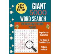 Giant Christmas Word Search Book: 250 Festive Puzzles with 5,000 Holiday Words | Large Print Brain Games for Adults, Seniors, and Teens | Fun Christmas Activity Book & Perfect Stocking Stuffer