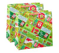 Giant Christtmas Gift Bag - Green - Pack of 2 - Spread Christmas Cheer and Festive Delight - Stash Your Holiday Surprises and Watch Loved Ones Unwrap the Magic