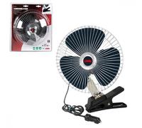 Giant Clip-on or Fixed Fan 24V 16W - Chromed Metal Grill - Fixed or Oscillating