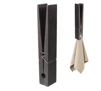 Giant Clothespins - Bathroom Towel Holder Clips | Wall Mounted Wooden Clothespins | Space Saving And Sturdy Beach Towel Clips | Giant Wooden Peg | Clothes Pins Heavy Duty | Large Clothing Pins