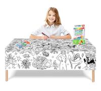 Giant Colouring Poster Table cloth for Kids,47x71inch Spider-Hero Colouring Posters with 18 Paint Pens Coloring Cartoon Poster Drawing Paper Table Cover Wall Cartoon Crafts for Kids Xmas Birthday Gift