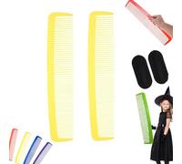 giant comb, giant comb, halloween giant comb prop, funny giant comb prank, giant comb joke, oversized giant man wide tooth comb, jumbo clown comb, assorted colors (2pcs B)
