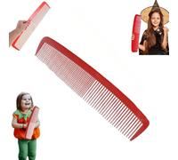 Giant Comb Prank,Big Comb Props Hairbrush for Women,Giant Comb Prop Party Carnival Giant Wide Comb Hairbrush Halloween Big Comb Costume Accessories Giant Comb Joke (1PC,Rot)