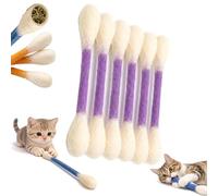 Giant Cotton Swabs Cat Toys with Catnip, 6 Pack Big Qtip Kitten Chew Sticks for Indoor Cats Boredom, Interactive Felt Kitty Toy Sticks, Cute Boredom Exercise, Bite Toy for Cat Lover Gift (Purple)