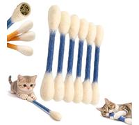 Giant Cotton Swabs Cat Toys with Catnip, 6 Pack Big Qtip Kitten Chew Sticks for Indoor Cats Boredom, Interactive Felt Kitty Toy Sticks, Cute Boredom Exercise, Bite Toy for Cat Lover Gift (Blue)
