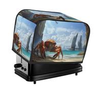 Giant Crabs On The Beach Toaster Cover 2 Slice Kitchen Small Appliance Covers With Pockets Dust And Fingerprint Protectio