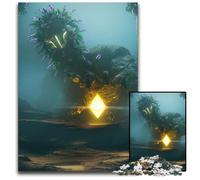 Giant Creature Holding EthereumJigsaw Puzzle 1000 Pieces Wooden Puzzles Perfect for Family Fun on Christmas Thanksgiving Birthdays Easter 1000 PCS(75x50cm)