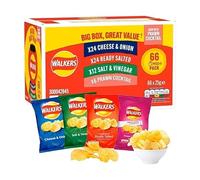 Giant Crisps Multipack Snack Box - Pack of 66 x 25g Assorted Classic Walkers Crisps Bulk Buy Multipack Crisps Potato Snacks Crisp for Party, Office, Movie Nights & School Lunchbox