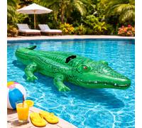 Giant Crocodile Lil Gator Inflatable Ride On Swimming Pool Toy Float 1.68m