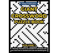 Giant Crossword Puzzle Book for Adults : Large Grids, Big Challenges: 50 Massive Puzzles with 700+ Clues Each, Separate Pages for Grids and Clues, and All Answers Included