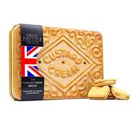 Giant Custard Cream Biscuits Gift Set - Novelty Biscuit Tin, Family Treat Box with Luxury Selection for Sharing - British Gifts, Thank You Teacher Biscuits Gift Ideas for Birthday Hamper Tins 450g