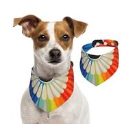 Giant Daisy Flower Pet Scarf Dog Bandanas Spring Summer Soft Cotton Puppy Scarfs Adjustable Accessories for Small Medium Large Girl Boy Pup Small