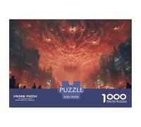 Giant DemonDaunting Jigsaw Puzzles for Adults Behemoth An Assortment of 1000 Advanced, Impossible-Hard-Difficult Challenging Puzzle Educational Game Pieces - A Formidable And Rewarding Gift for Ambiti