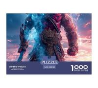 Giant DemonDynamic 1000-Piece Jigsaw Puzzles for Adults Behemoth A Treasury of Challenging Puzzle Games for Women And Men - An Excellent Shared Hobby for Adults And Kids Age 12 Years And Up 52x38cm/10