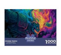 Giant DemonHigh-Quality Jigsaw Puzzles for Adults Behemoth A Collection of 1000 Advanced And Challenging Educational Puzzle Pieces - A Rewarding And Intellectual Gift Option for Adults And Kids 12 Yea