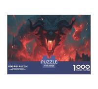 Giant DemonMonumental Jigsaw Puzzles for Adults Behemoth Featuring 1000 Advanced, Notoriously Difficult Challenging Puzzle Educational Game Pieces - Designed As The Most Memorable Gift Jigsaw Puzzles