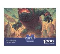 Giant DemonOverwhelming 1000-Piece Jigsaw Puzzles for Adults Behemoth A Crusade Through Impossible, Hard, And Difficult Challenging Puzzle Games - The Most Prestigious Gift for Adult And Teenage Conqu