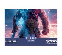 Giant DemonPhenomenal 1000-Piece Jigsaw Puzzles for Adults Behemoth The Definitive Encounter with Impossible, Hard, Difficult Challenging Puzzle Games - This Is The Crowning Gift Jigsaw Puzzles for Ad