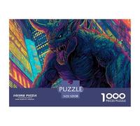 Giant DemonUltimate Challenge Jigsaw Puzzles for Adults Behemoth Conquer The 1000-Piece (Advanced) Impossible, Hard, And Difficult Challenging Puzzle Educational Games - This Is The Pinnacle Gift Jigs