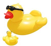 Giant Duck Float - 71in Pool Float | PVC Inflatable Raft - large duck swim ring lounge chair for adults kids beach lake garden party carnival summer water fun use 1