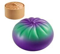 Giant Dumpling 1Pcs Mystery Dumpling Toy With Steamer Soft Slow Rising Anxiety Toys Cute Steamer Bun Design Sensory Toy Easter Adults 6 Cm (E, One Size)