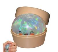 Giant Dumpling | Dumplings Squi-shies Toys with Steamer Box, Colorful Dumplings Stress Balls, Rare Pink Glitter Bun Squishy for Office Relaxation, Home Calming & Desk Play