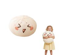 Giant Dumpling Plush Pillow with Cute Features, 8/12/16 Inch Jumbo Stuffed Bun Plus New Gifts,Soft Plush For 2026 Year Large