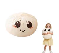 Giant Dumpling Plush Pillow with Cute Features, 8/12/16 Inch Jumbo Stuffed Bun Plush Gifts,Soft Year For 2026 Large New Plus