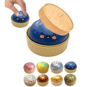 Giant Dumpling, Sensory Fidget Stress Relief Ball Soft Glitter Dough Ball for Adults Hand Therapy Focus Toy Gift for Office Desk Classroom Relaxation (Blue)