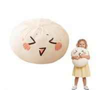 Giant Dumpling Squish,16 Inch Dumpling Stress Balls Fidget Sensory Toy,Squeeze Dough Ball Stress Relief Hand Toy,Super Soft Mega Rainbow Dumplings Stres-s Ball for ADHD