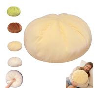 Giant Dumpling Squish-y, 18 Inch Jumbo Dumpling Stress Ball, Giant Glitter Dumpling, Large Dumplings Squish-y, Anxiety Relief Fidget Toy, Sensory Toys for Autism (Beige)