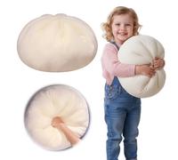 Giant Dumpling Squish-y, 18 Inch Jumbo Dumpling Stress Ball, Giant Glitter Dumpling, Large Dumplings Squish-y, Anxiety Relief Fidget Toy, Sensory Toys for Autism