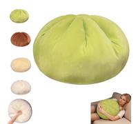 Giant Dumpling Squish-y, 18 Inch Jumbo Dumpling Stress Ball, Giant Glitter Dumpling, Large Dumplings Squish-y, Anxiety Relief Fidget Toy, Sensory Toys for Autism (Green)