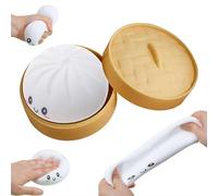 Giant Dumpling Squish y for Adults, Large Dumpling Squish y Toy for Kids, Dumplings Fidget Sensory Toy, Soft Squeeze Dough Ball Stress Relief Toys