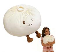 Giant Dumpling Squishies,15.7" Jumbo Dumpling Squishies Toy,Soft Squeezes Decompression Dough,Cute Large Stress Relief Sensory Balls for Kids,Anxiety Relief Fidget Toy,Easy to Clean