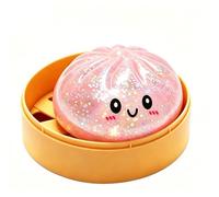 Giant Dumpling Squishies, Giant Glitter Dumpling,Pink Dumplings Stress Fidget Suitable for people aged 14 and above(pink)