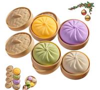 Giant Dumpling Squishy,2026 New Jumbo Dumpling Squishy,Dumpling Squishy Large,Giant Glitter Dumpling,Big Dumpling Squishy,Mega Rainbow Dumplings,Soft Squeeze Decompression Dough (mix*4)