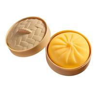 Giant Dumpling Squishy 4 Inch Jumbo Stress Ball, Mystery Dumpling Squishy Toy for Anxiety Relief, Sensory Fidget Toys for Adults Kids, 2026 New Year Gifts Squishy Dumplings (Yellow 13cm/5 Inch)
