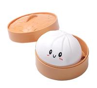 Giant Dumpling Squishy 4 Inch Jumbo Stress Ball, Mystery Dumpling Squishy Toy for Anxiety Relief, Sensory Fidget Toys for Adults Kids, 2026 New Year Gifts Squishy Dumplings (White 10cm/4 Inch)