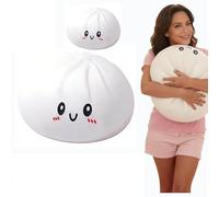 Giant Dumpling Squishy, 8 Inch Cute Jumbo Dumpling Stress Ball, Dumplings Squishy Large Anxiety Relief Fidget Toy, Soft Squeeze Decompression Dough, Sensory Toys with Autism