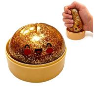 Giant Dumpling Squishy for Stress Relief and Concentration, Handy Relaxer for Office and Study, Golden
