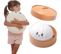 Giant Dumpling Squishy,Jumbo Dumpling Squishy Toy,Soft Squeeze Decompression Dough,Large Stress Relief Sensory Ball for Adults & Kids,Anxiety Relief Fidget Toy