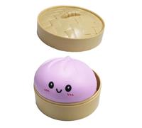 Giant Dumpling Squishy, Jumbo Dumpling Stress Ball, Squishy Bun, Anxiety Relief Fidget, Soft Squeeze Decompression Dough for Adults (Purple)