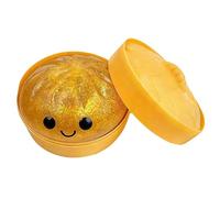 Giant Dumpling Squishy, Mystery Giant Dumpling Squishy Toy with Steamer Box, Jumbo Dumpling Stress Ball, Rainbow Mystery Squishys Bun, Soft Squeeze Decompression Dough for Kids & Adults