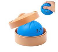 Giant Dumpling Squishy, Simulated Dumpling Soft Game With Steamer Box, Stress Balls Fidget Toys, Extra Large Stress Relief Fidget Toy For Kids And Adults Present For Easter