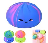 Giant Dumpling Squishy Toy with Steamer Box, Jumbo Stress Relief Sensory Ball, Soft Squeeze Decompression Fidget Toys, Squeeze Dough Ball Stress Relief Hand Toys Colorful for Adults Kids (#3)